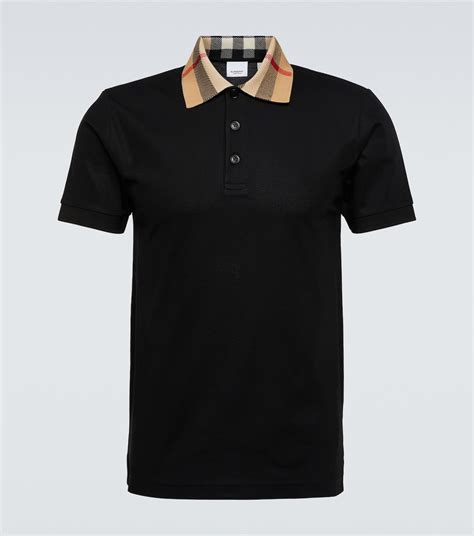 camisa polo burberry original valor|Cotton Polo Shirt in Black .